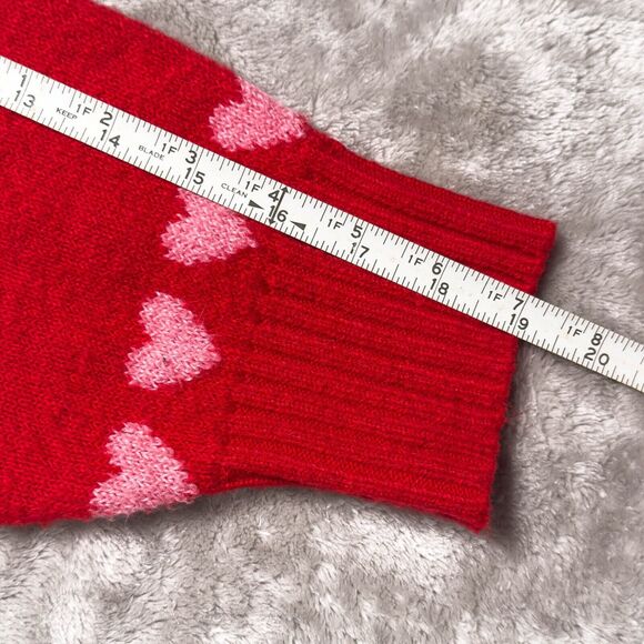 Old Navy So Soft Valentine Print Red with Pink Hearts Cardigan Womens Size M NEW - Picture 7 of 10